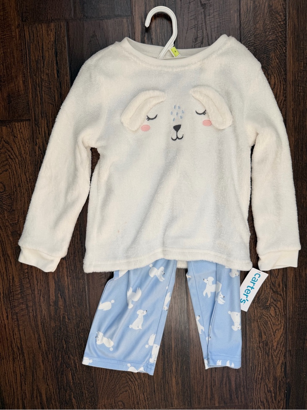 4T poodle pajama set